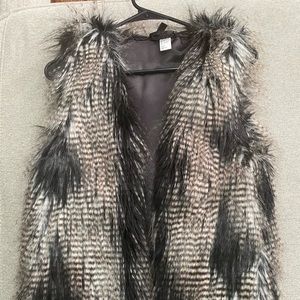Faux fur vest
